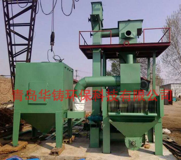 東營通過式拋丸機安裝調試現場圖 東營通過式拋丸機安裝調試現場圖