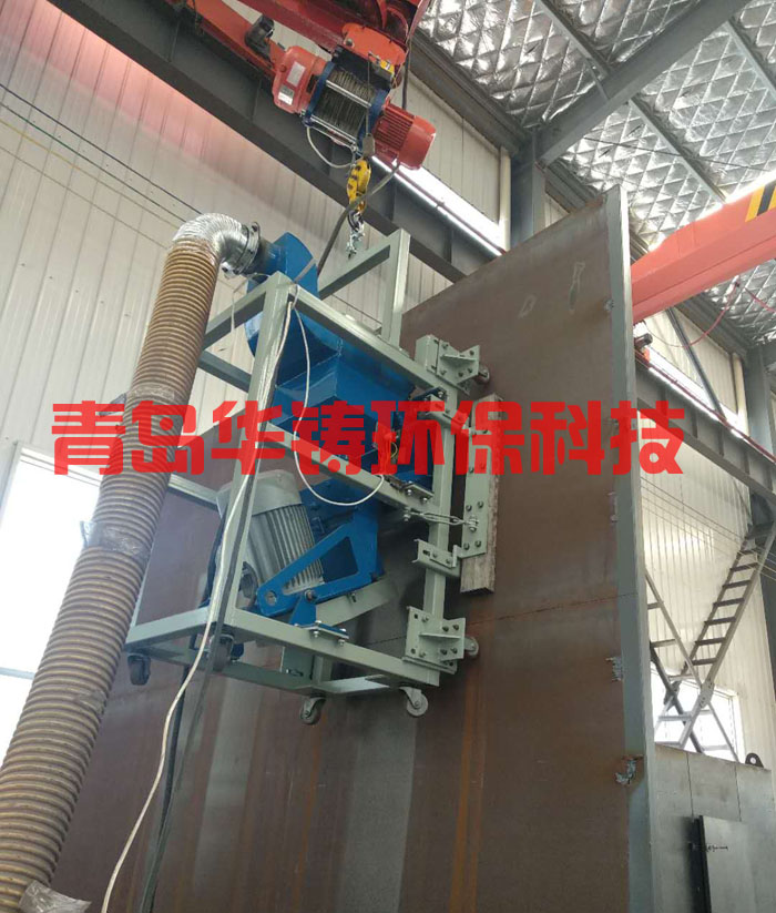 儲(chǔ)油罐拋丸機(jī)高空施工展示圖 儲(chǔ)油罐拋丸機(jī)高空施工展示圖