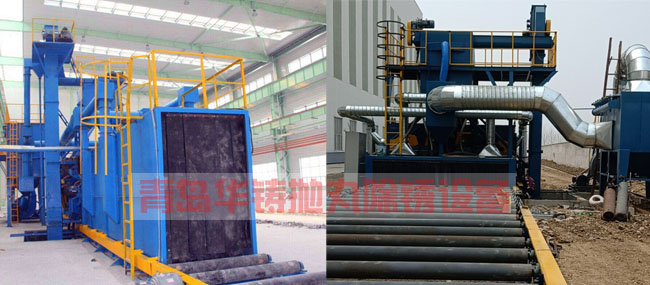 圖三，通過式拋丸除銹設(shè)備